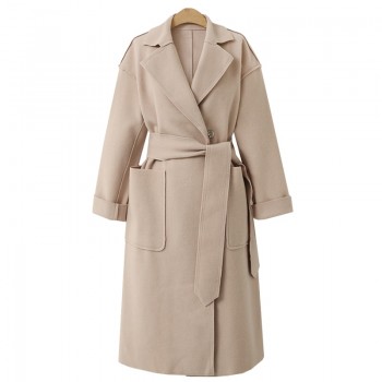 Winter Suit Blazer Women 2018 Casual Formal Wool Coat Elegant Work Office Lady Long Sleeve Blazer 